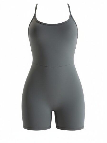 אוברול ספורט Aya - grey green shell aya jumpsuit greygreen activewear pilates yoga sport view4