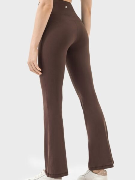 טייץ מתרחב Shelly - Coffee shell moon tights coffe activewear pilates yoga sport view3