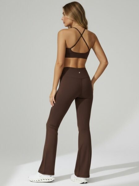 shell moon top coffee activewear pilates yoga sport view3