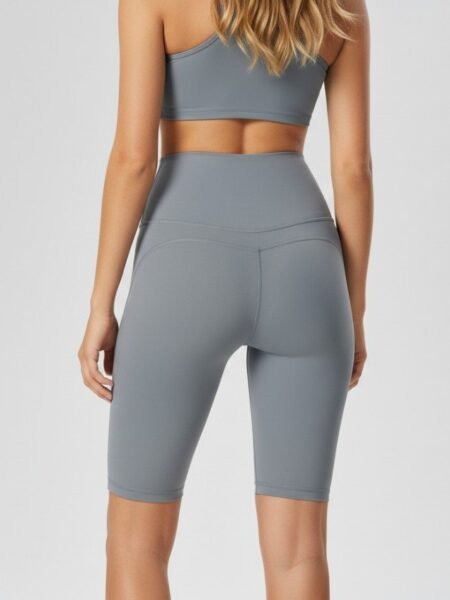 טייץ קצר Muna shell muna tights rhinogray activewear pilates yoga sport view3