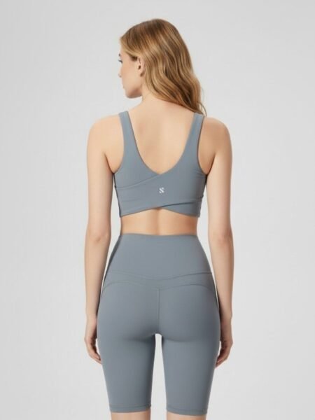 טייץ קצר Muna shell muna tights rhinogray activewear pilates yoga sport view5