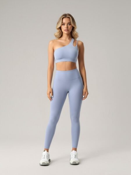 טופ תומך Electric Ice shell reef top hazedblue activewear pilates yoga sport view3