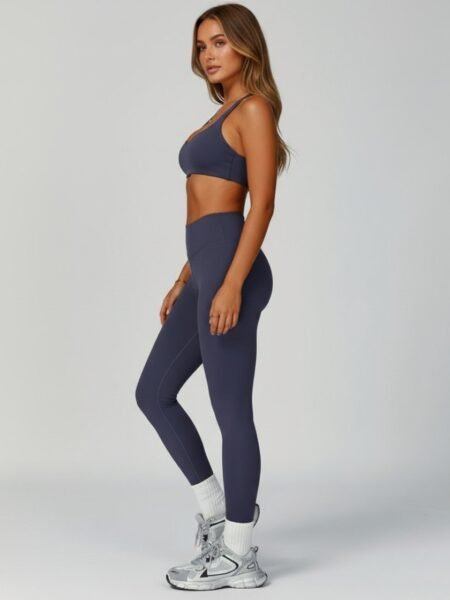 טייץ מחטב Storm - Blue grey shell storm tights bluegrey activewear pilates yoga sport view4