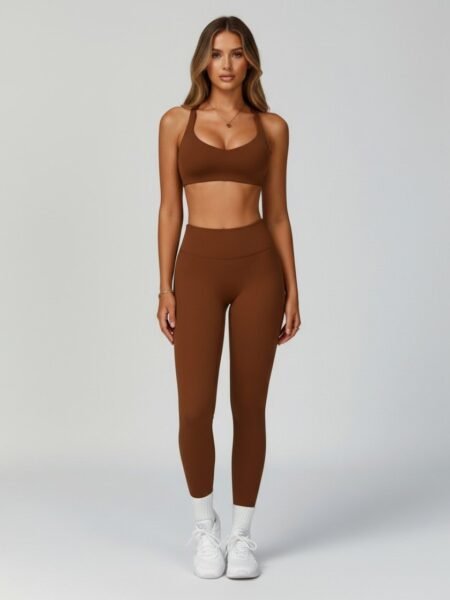 shell storm tights lightcoffee activewear pilates yoga sport view6