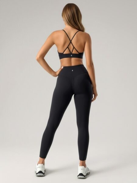 shell style tights black activewear pilates yoga sport view4