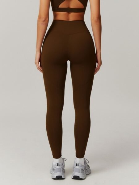 טייץ מחטב Terra shell terra tights birchbrown activewear pilates yoga sport frontview