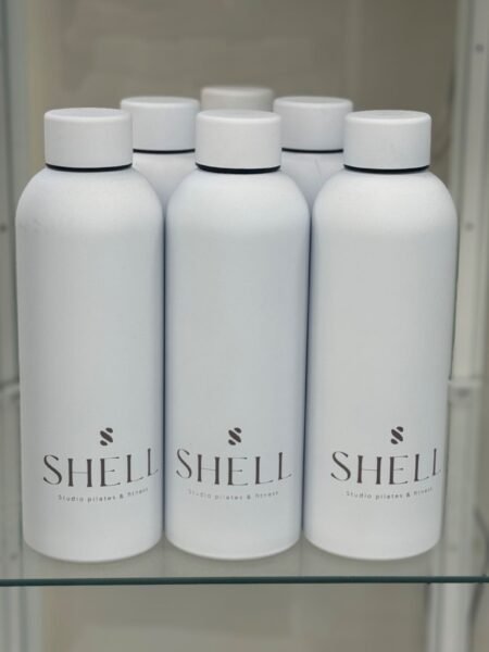 בקבוק SHELL white shell pilates fitness bottles